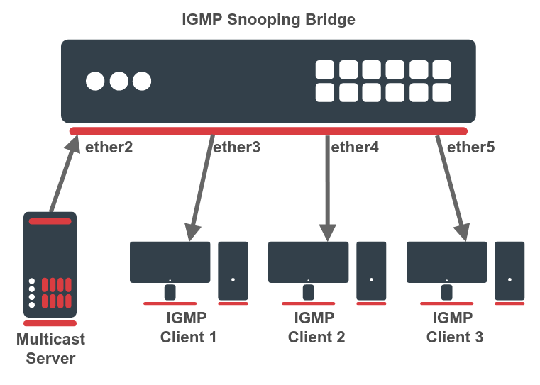 IGMP Basic Setup Diagram