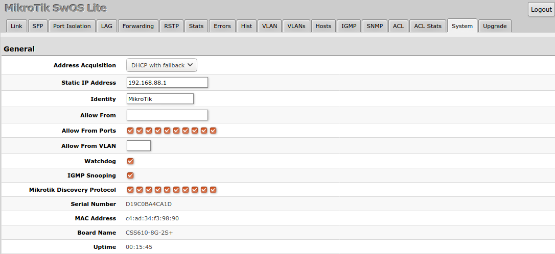 Css610 igmp snooping