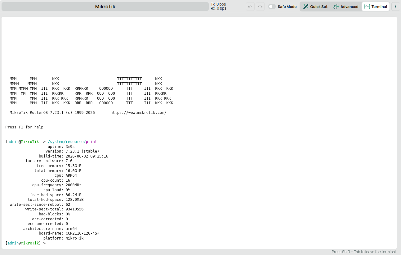 WebFig Terminal